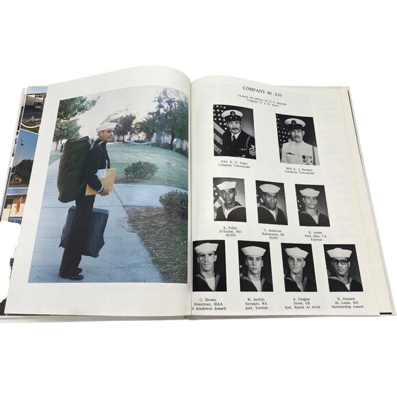 The Anchor 1988 Navy Yearbook Recruit Training Command San Diego CA Company 210 - Picture 11 of 11